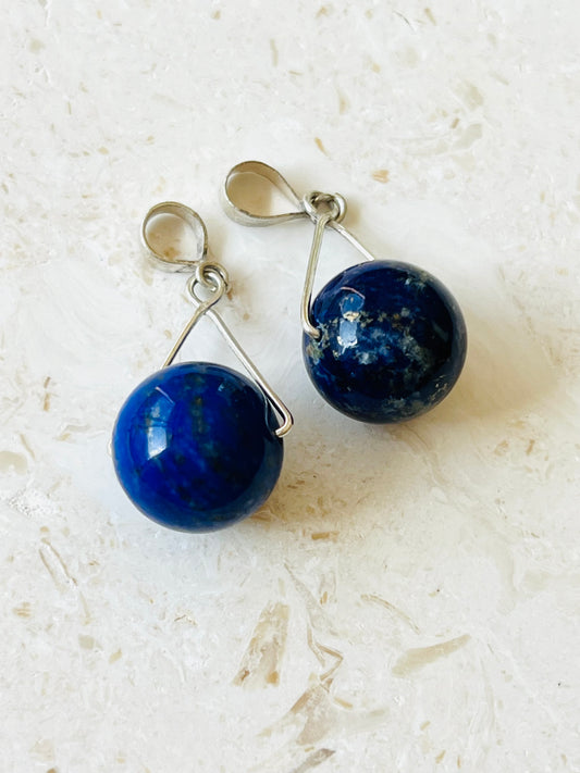 Lapis Lazuli sphere pendant