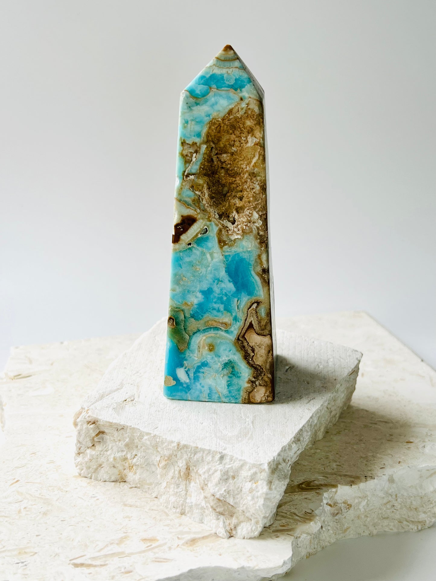 Blue Aragonite tower